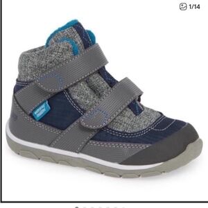 See Kai Run Atlas II Winter Waterproof Insulated Boots Navy Baby Boy Snow Shoes